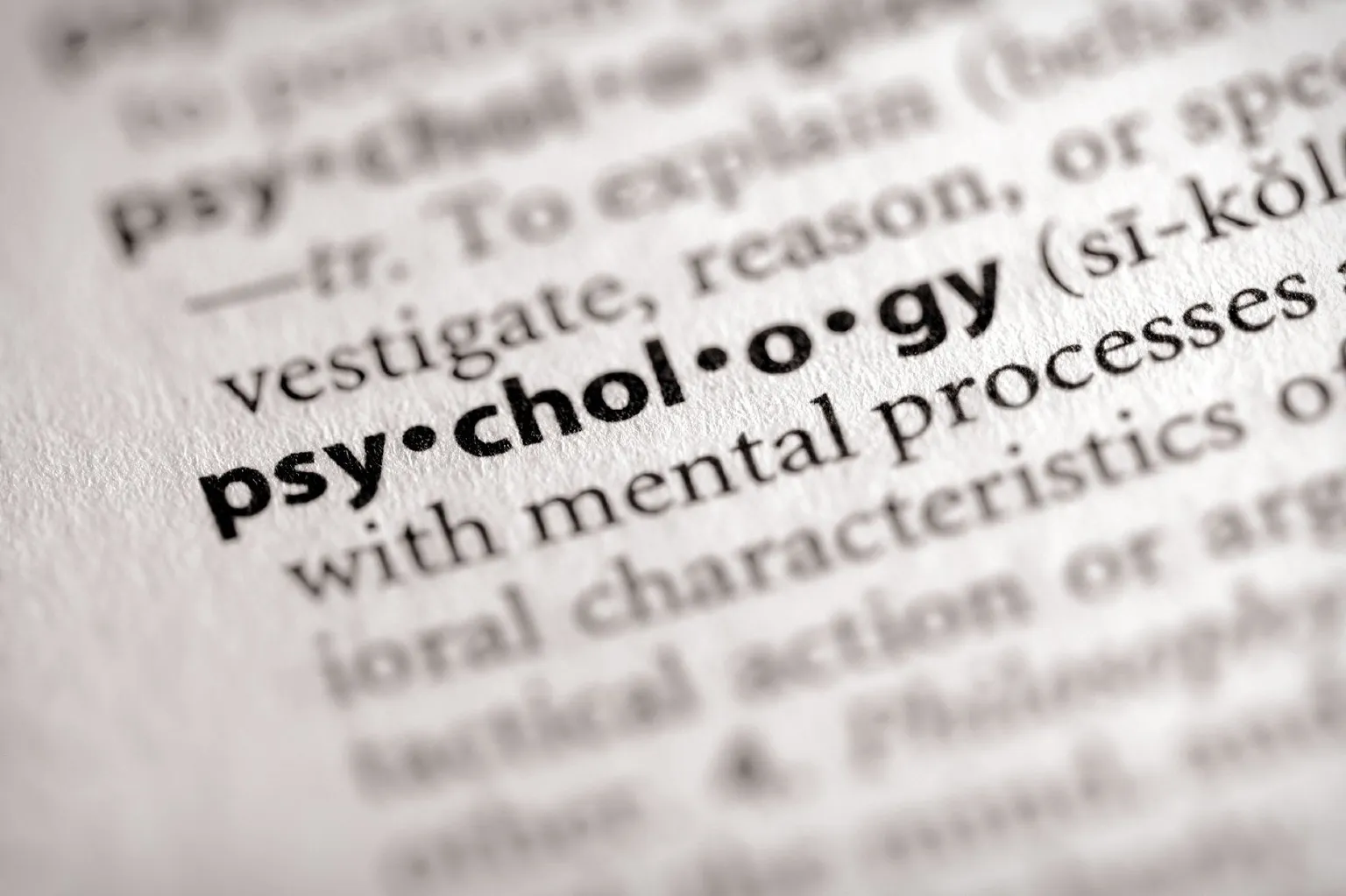 Dictionary entry for psychology, suggesting insight into mental processes